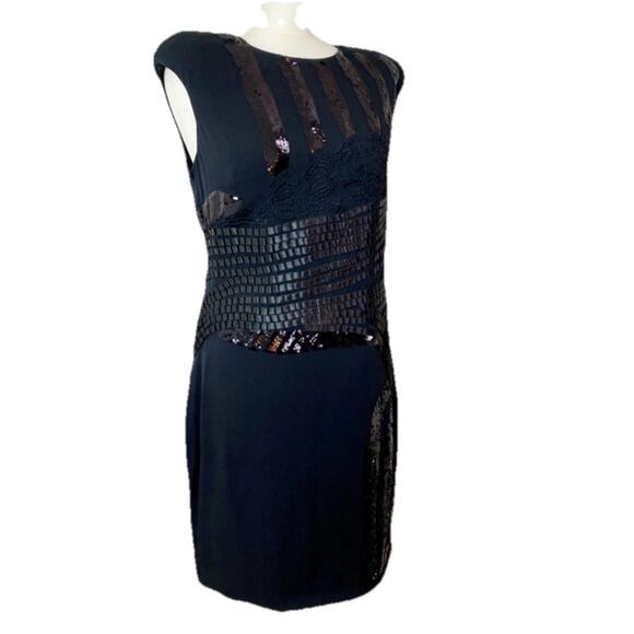 ROBERT RODRIGUEZ BLACK Dress95%SILK-5%Spandex Size 2 Vintage Y2K COCKTAIL - Picture 2 of 13